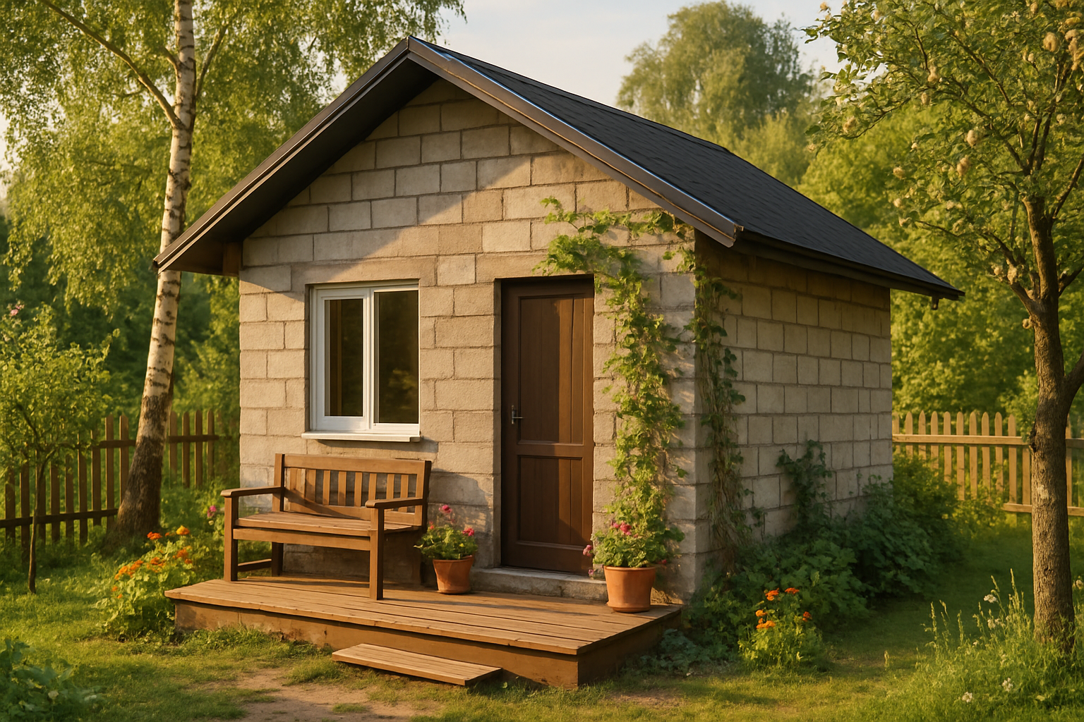 Дом 6×6 из газобетона в Уфе — расчёт блоков и стоимость